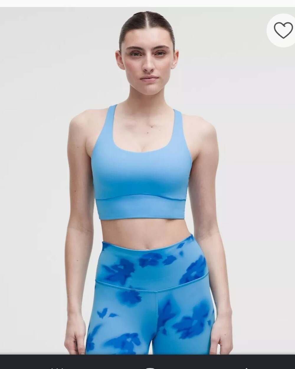 lululemon Energy Longline Bra *Evolve Sz M Cup B-D Ocean Wave